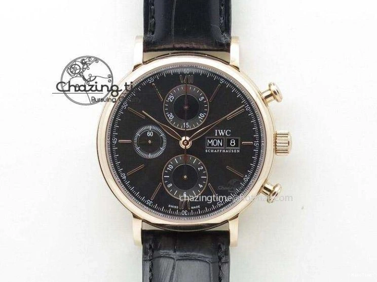 MIROTIME 0125 Aquatimer Chrono IW379503 Bronzo Case V6F 1:1 Best Edition Black Dial on Rubber Strap A Popular 7103